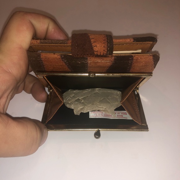 Vintage Suede cloth Wallet - Picture 3 of 5